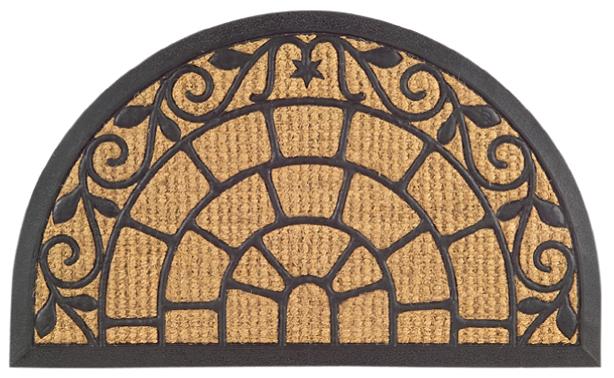 Crown Non Brush Rubber Coir Doormat
