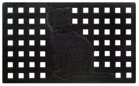 Cat Pin Design Recycled Rubber Doormat