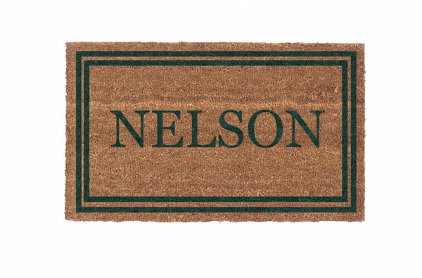 Double Border Personalized Doormats