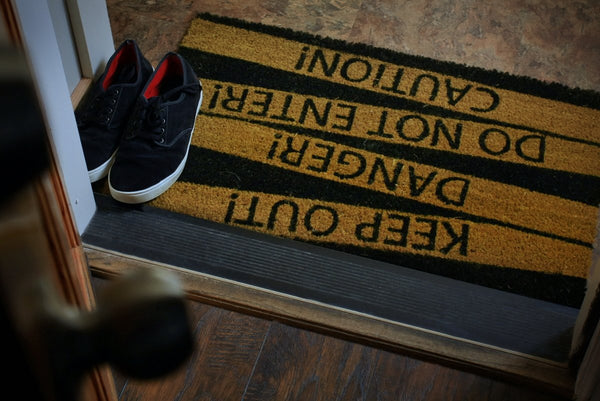 Danger Do not Enter Doormats