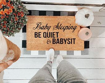 Baby Sleeping Vinyl Coir Doormat