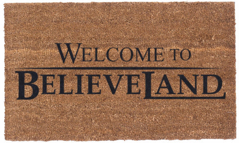 Welcome to Believeland – Vinyl backed Coco Mats